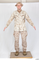  Photos Army Man in Camouflage uniform 13 21th century Army Desert uniform a poses whole body 0001.jpg